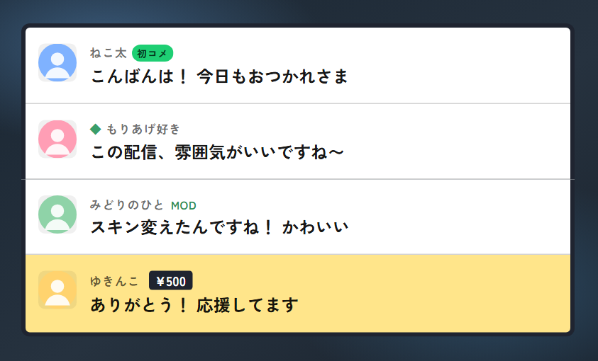 board の見本